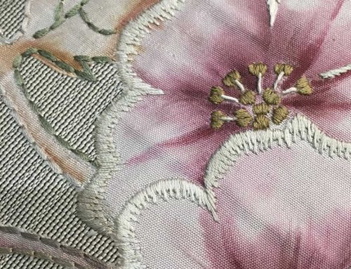 Hand painted appliqué with silk thread – 05092018