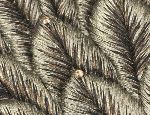 Silver silk thread with Swarovski crystals – 3424