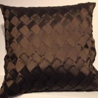 Textured Cushions in Chocolate Brown