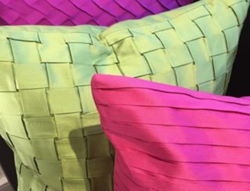 Pleated Cushions in Bright Colours